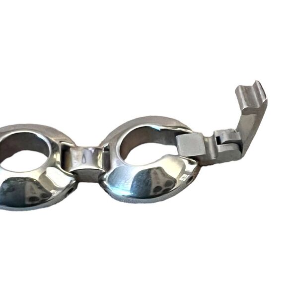 RARE Vintage Disney Tinker Bell Silver Tone Circle Bracelet Watch Working - Picture 14 of 15